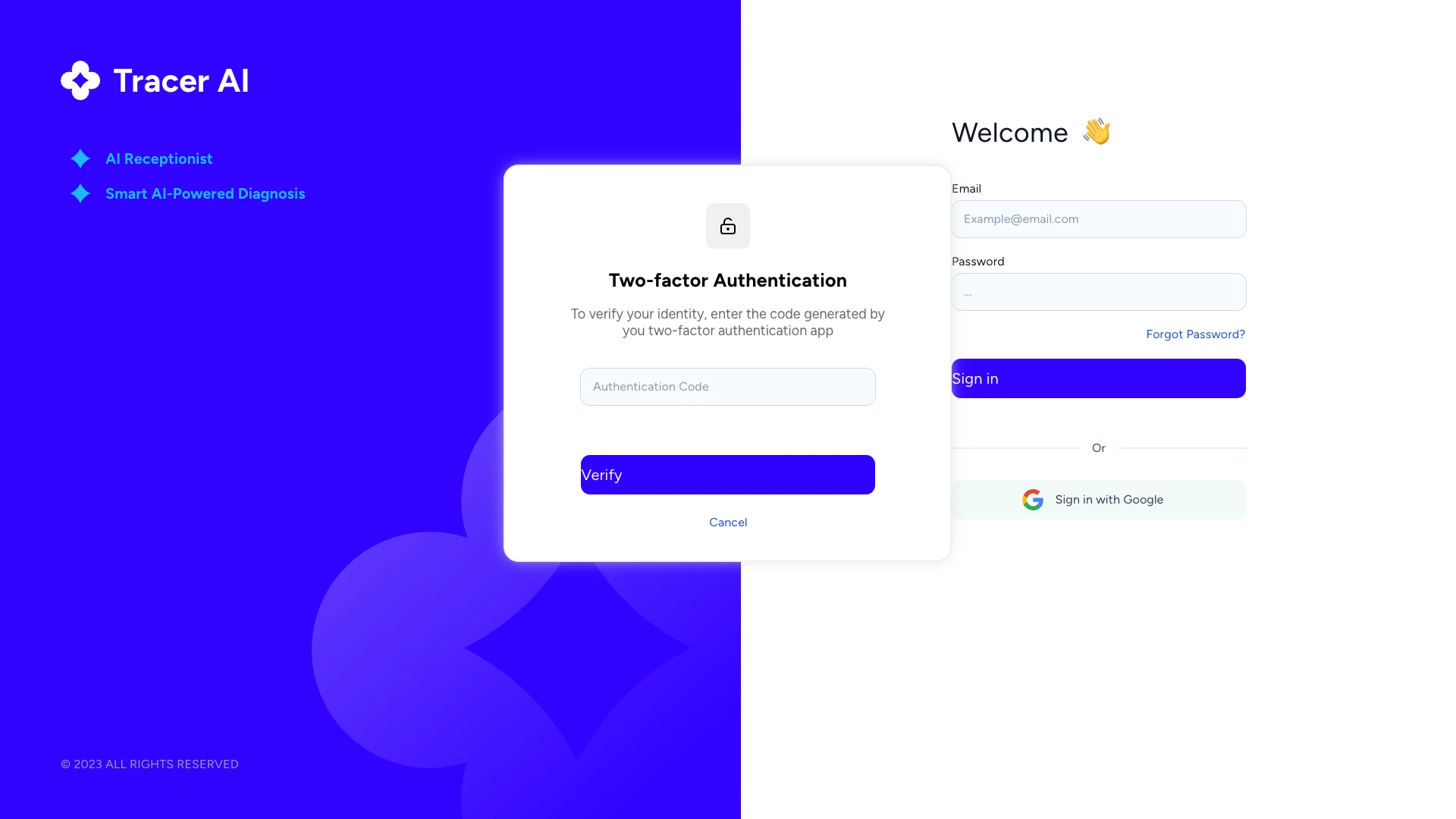Two-factor authentication